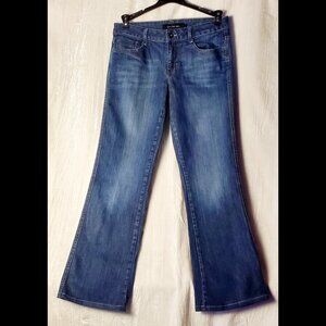 Calvin Klein Women’s Size 6 Denim Stretch Blue Jeans Ultimate Boot Cut Dark Wash